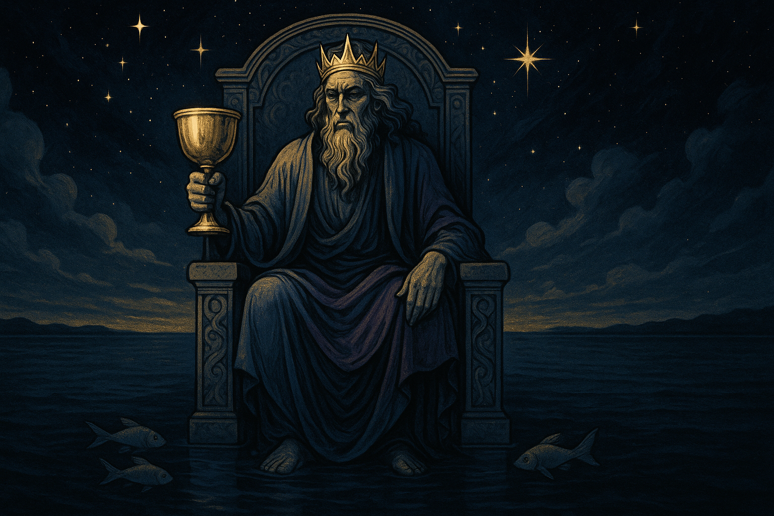 King of Cups in a Love Reading — Emotional Availability and Real Depth