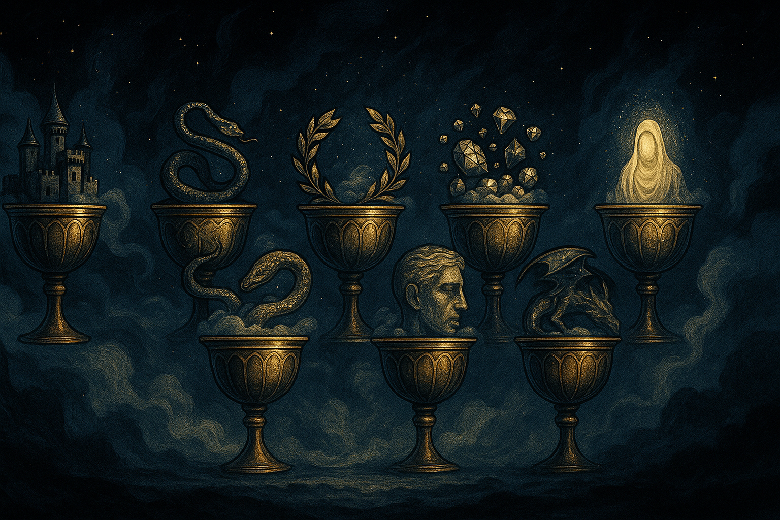 Seven of Cups as Feelings — Confusion, Fantasy, and Unclear Emotions
