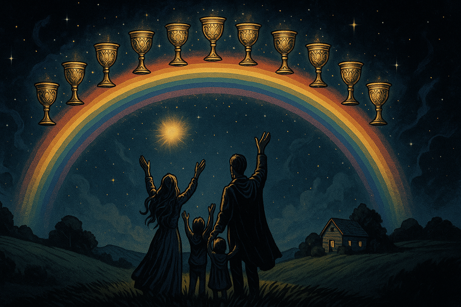 Ten of Cups as Feelings — Deep Happiness and Emotional Fulfillment