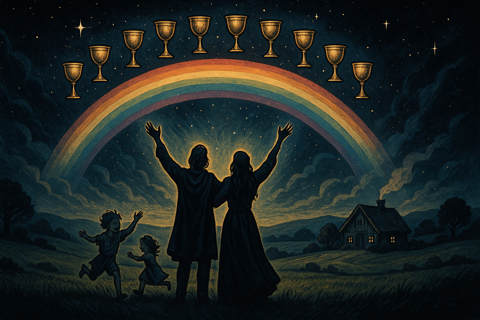 Ten of Cups in a Love Reading — The Happy Ending Card and What It Actually Means