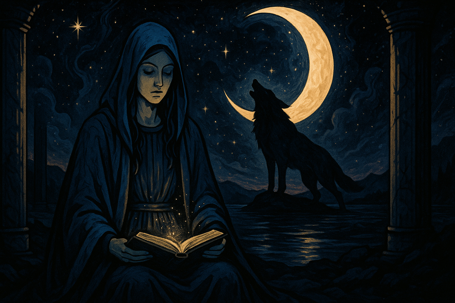 The High Priestess and The Moon Together — What This Combination Is Telling You