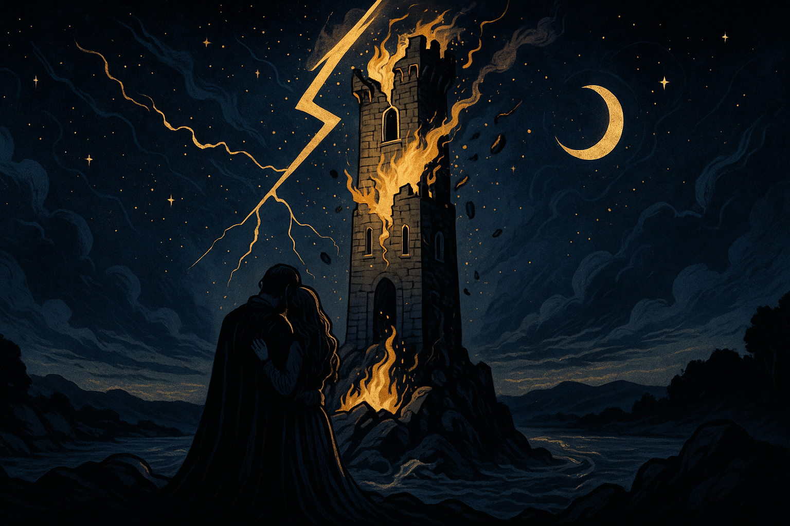 The Tower in a Love Reading — What It Means When This Card Shows Up for Relationships