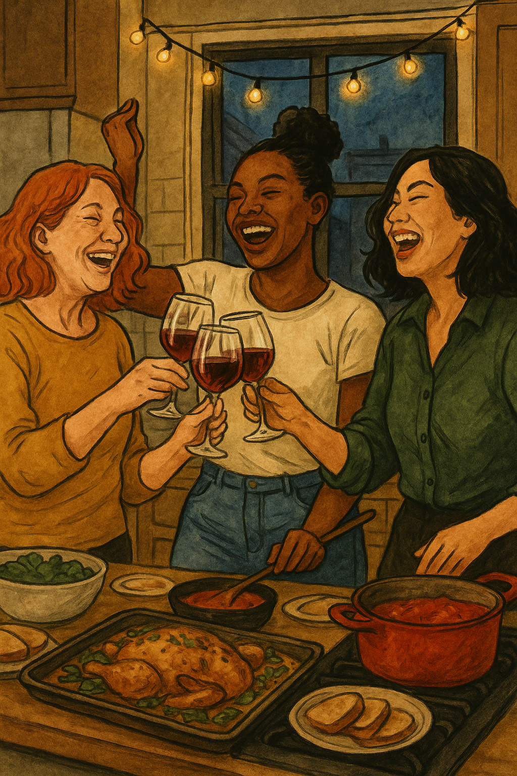 Three of Cups — The Modern Arcana